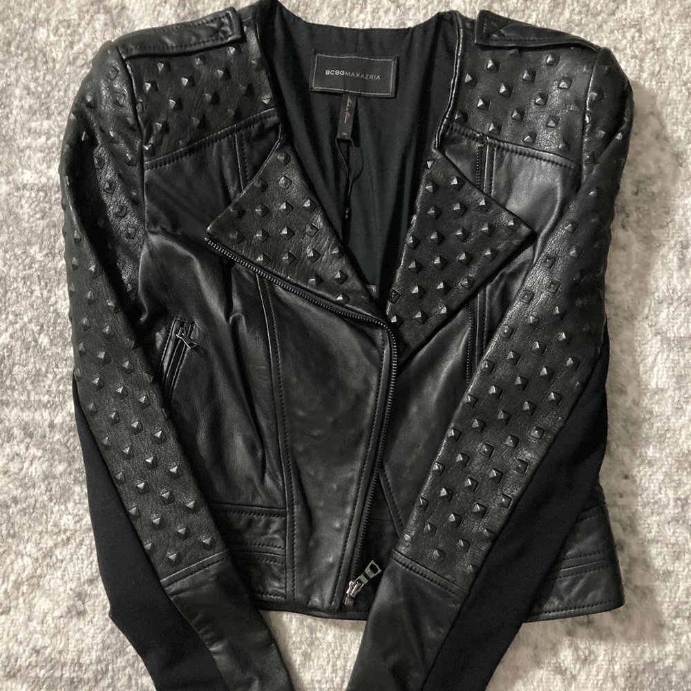 BCBG leather jacket